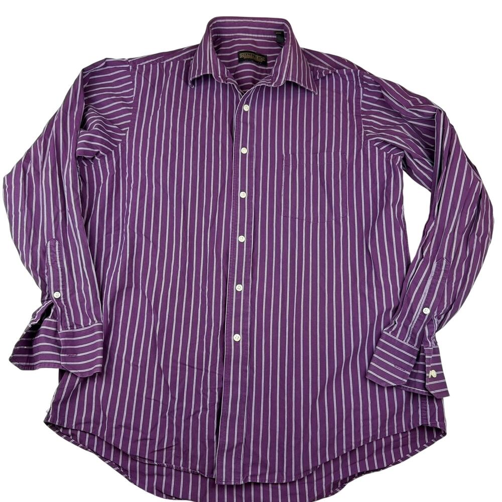 Donald J. Trump Signature Collection Purple Shirt 16.5